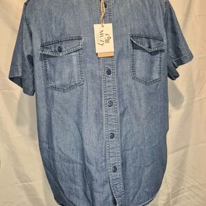 Men's Blue Denim Shirt